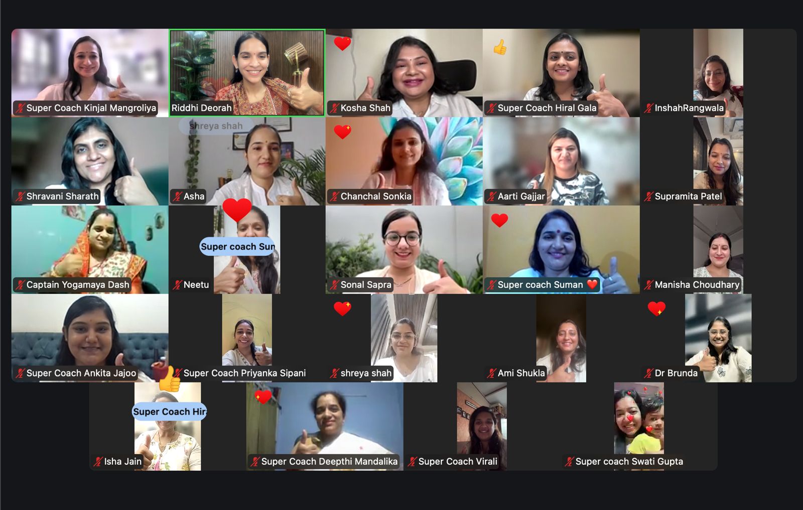 Live Zoom session with mothers in the community